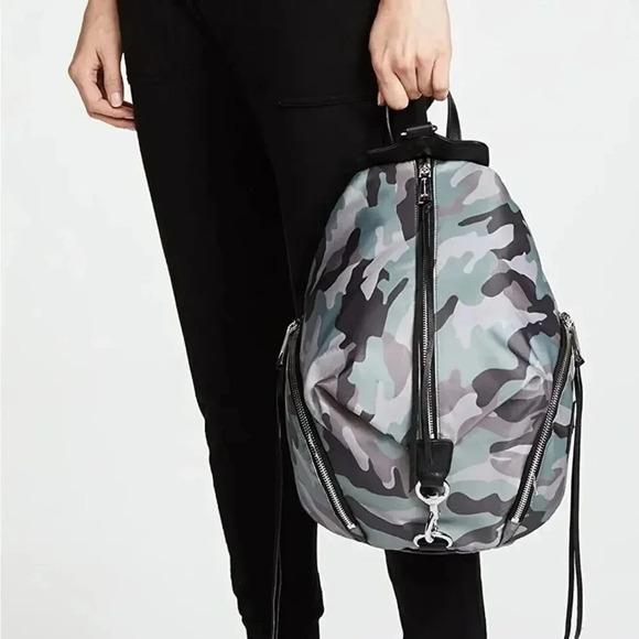 NWOT Rebecca Minkoff Julian Nylon Camo Backpack - Picture 2 of 14